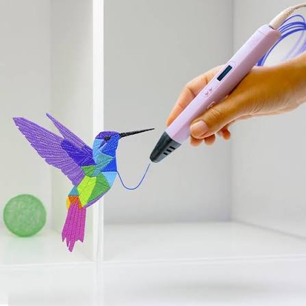 3D Printing Pen Kit with 3x Filament Refills & USB Cable – Creative Art & Craft Toy for Kids