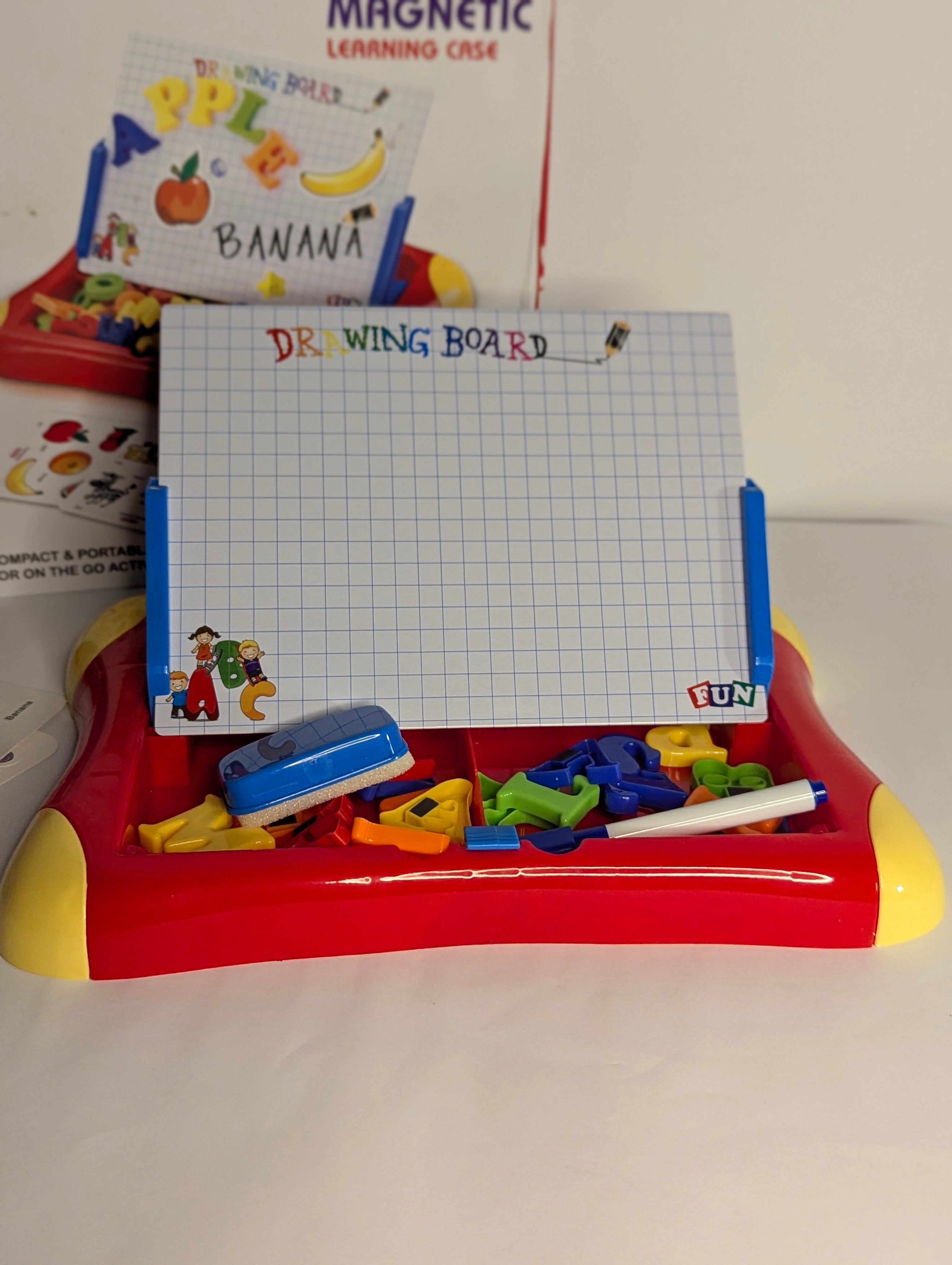 Product Title: 2 in 1 Magnetic Drawing Learning Case / Magnetic Learning Case First or Second Classroom Educational Board