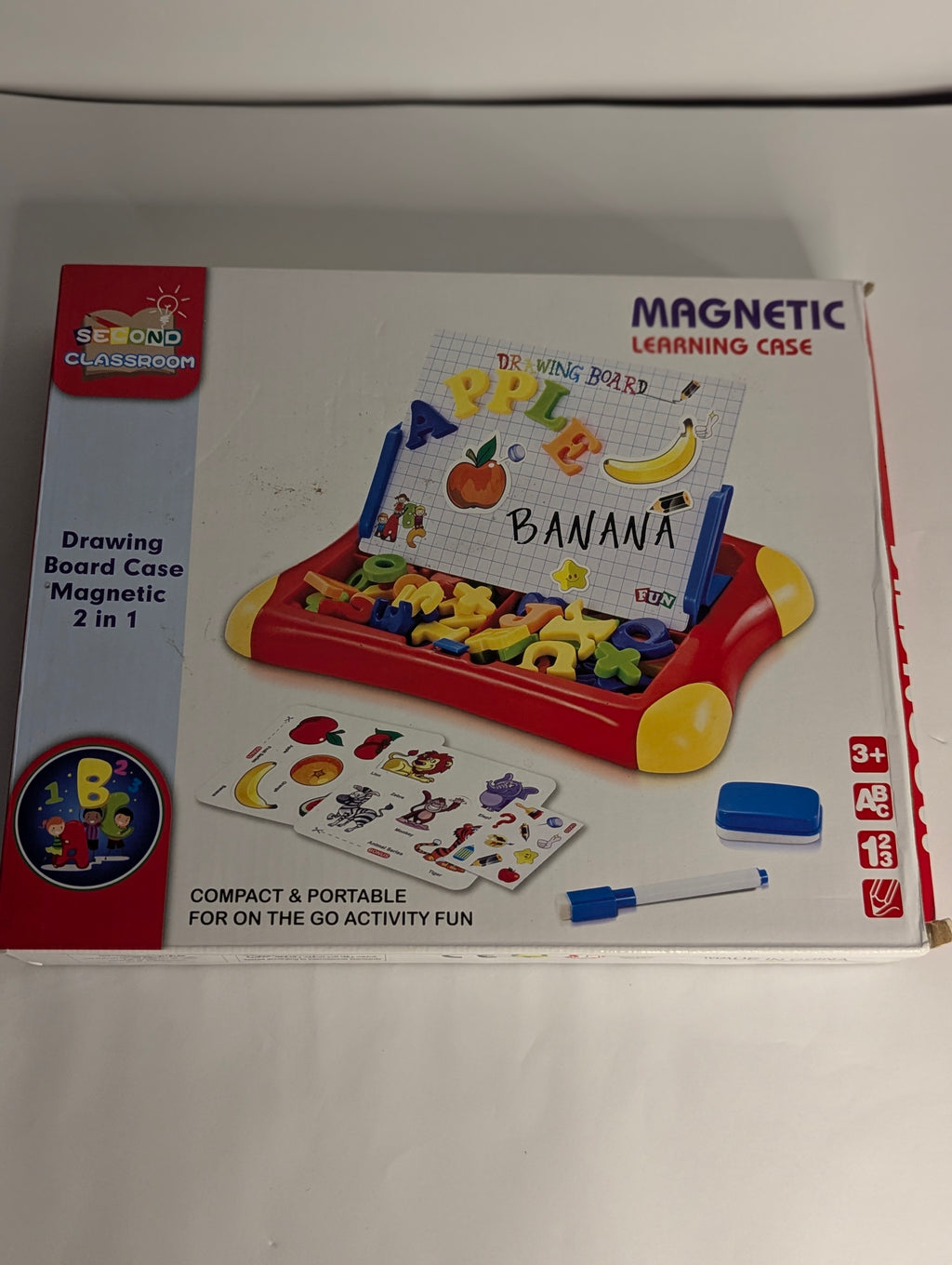 Product Title: 2 in 1 Magnetic Drawing Learning Case / Magnetic Learning Case First or Second Classroom Educational Board